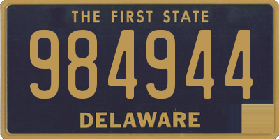 DE license plate 984944