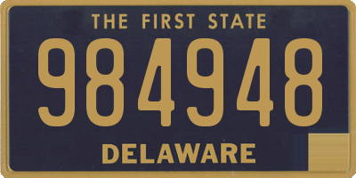 DE license plate 984948