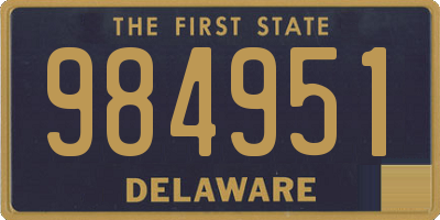 DE license plate 984951