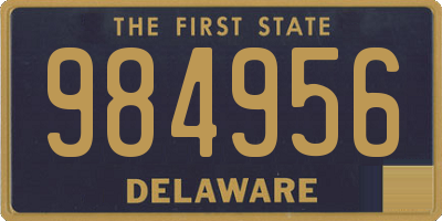 DE license plate 984956