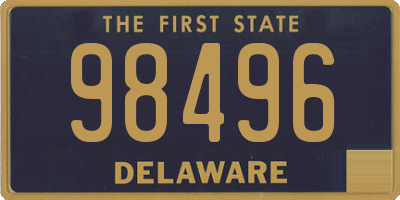 DE license plate 98496