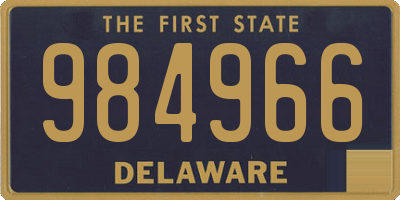 DE license plate 984966