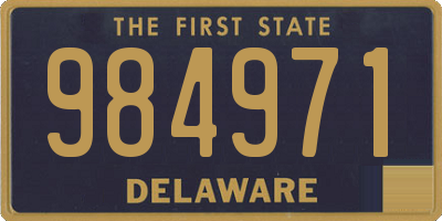 DE license plate 984971