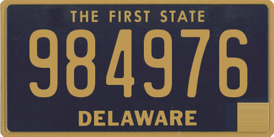 DE license plate 984976