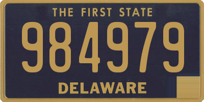 DE license plate 984979