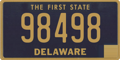 DE license plate 98498