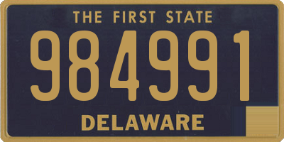 DE license plate 984991