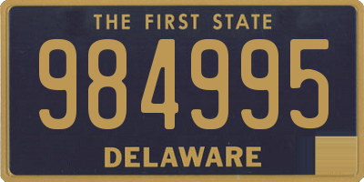 DE license plate 984995