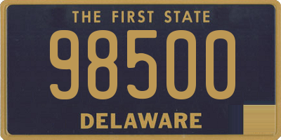 DE license plate 98500