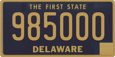 DE license plate 985000