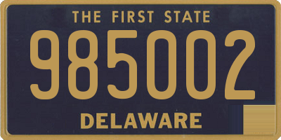 DE license plate 985002