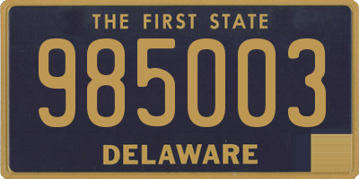 DE license plate 985003