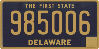 DE license plate 985006