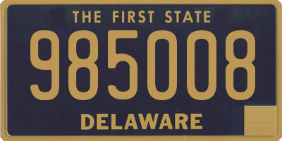 DE license plate 985008