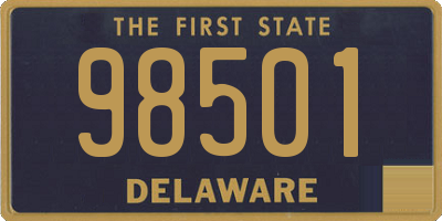 DE license plate 98501