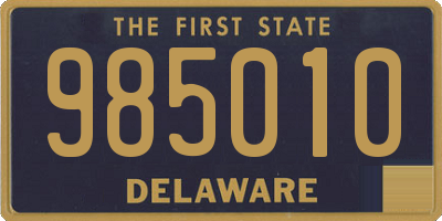 DE license plate 985010