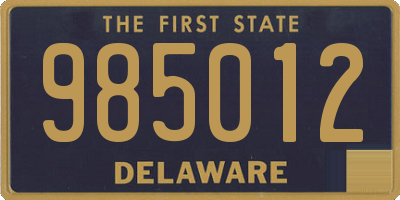 DE license plate 985012