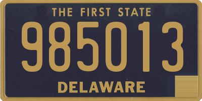 DE license plate 985013