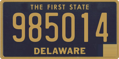 DE license plate 985014