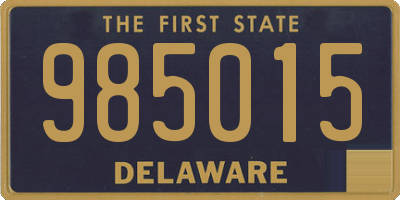 DE license plate 985015