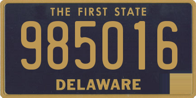 DE license plate 985016