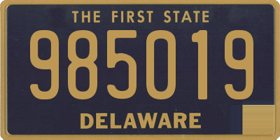 DE license plate 985019