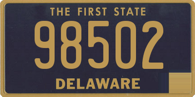 DE license plate 98502