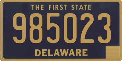 DE license plate 985023