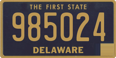 DE license plate 985024