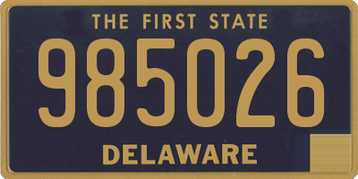 DE license plate 985026