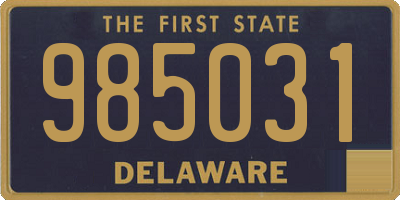 DE license plate 985031