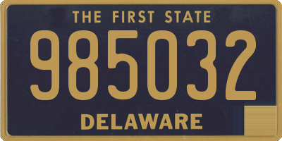 DE license plate 985032