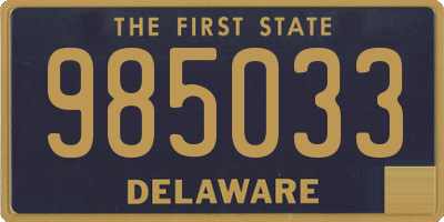 DE license plate 985033