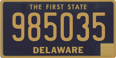 DE license plate 985035