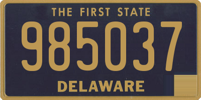 DE license plate 985037