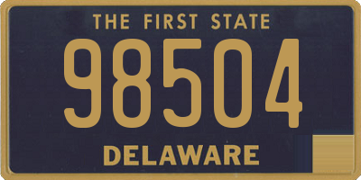DE license plate 98504