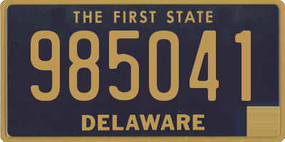 DE license plate 985041