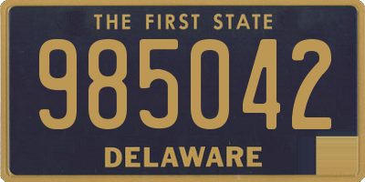 DE license plate 985042