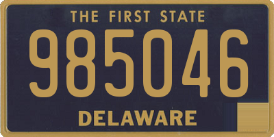 DE license plate 985046