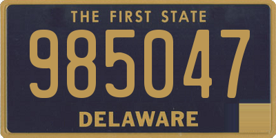 DE license plate 985047