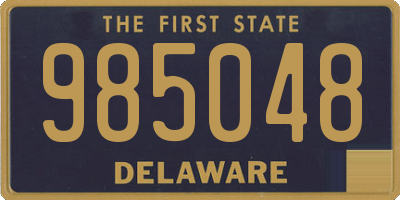 DE license plate 985048