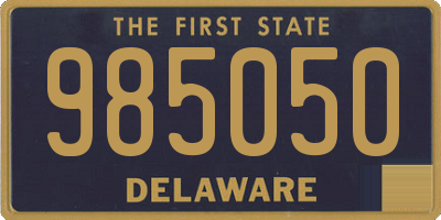 DE license plate 985050