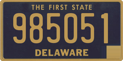 DE license plate 985051