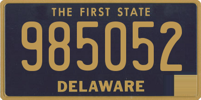 DE license plate 985052