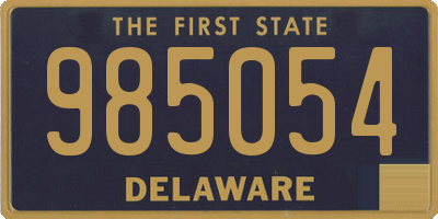 DE license plate 985054