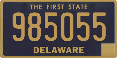 DE license plate 985055