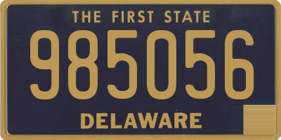 DE license plate 985056