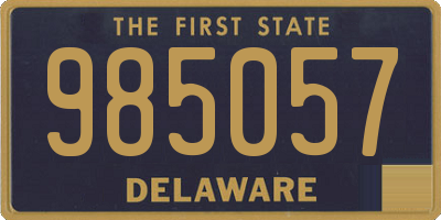 DE license plate 985057