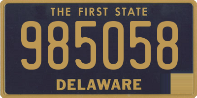 DE license plate 985058