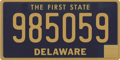 DE license plate 985059